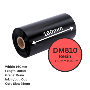 DM 160MM x 300m Wax / Resin DM810 1" Out