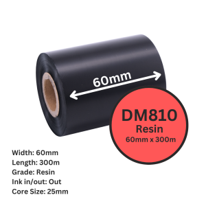 DM 60mm x 300m Resin DM810 1" Out